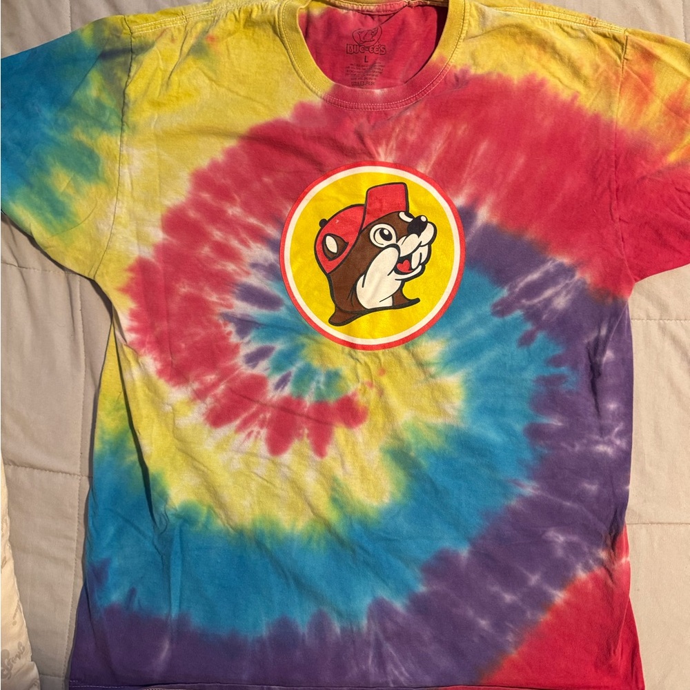 Good condition Buc-ees Tie-Dye T-Shirt sz Lg